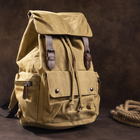 Рюкзак текстильний Vintage Хакі сумка портфель (221470) - зображення 3