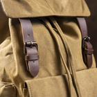Рюкзак текстильний Vintage Хакі сумка портфель (221470) - зображення 4