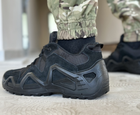 Тактичні чоловічі кросівки AK демісезонні військові кросівки waterproof армійські чорні 45 розмір - зображення 4