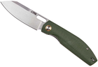 Ніж CJRB Knives Ekko AR-RPM9 Steel Micarta Green (27980356) - зображення 1