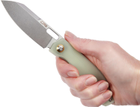 Нож CJRB Knives Ekko AR-RPM9 Steel G-10 natural Green (27980355) - изображение 6