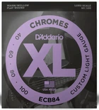 Струни для бас-гітари D'Addario ECB84 XL CHROMES BASS CUSTOM LIGHT (40-100)
