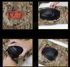 Тактические защитные наколенники налокотники PA14 WoSporT (Черно/Кайот) - изображение 7