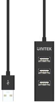 USB-хаб Unitek USB 2.0 4-in-1 (Y-2140-CZARNY) - зображення 3
