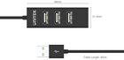 USB-хаб Unitek USB 2.0 4-in-1 (Y-2140-CZARNY) - зображення 6