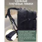 Tactic 1000D тактичний рюкзак для військових, полювання, риболовлі, туристичних походів, скелелазіння, подорожей та спорту. Колір чорний - зображення 6