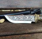 Мисливський ніж Ведмідь бронза ручної роботи Гранд Презент Н022 - зображення 5