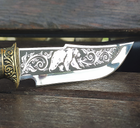 Мисливський ніж Ведмідь бронза ручної роботи Гранд Презент Н022 - зображення 6