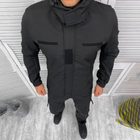 Чоловічий зимовий Костюм SoftShell з підкладкою Omni-Heat / Утеплений комплект Куртка + Штани чорний розмір XL - зображення 3