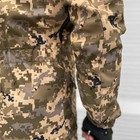 Мужской Костюм SoftShell на Флисе / Водонепроницаемый Комплект Куртка с капюшоном + Брюки пиксель размер XL - изображение 5
