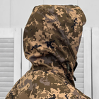 Мужская утепленная Куртка Soft-shell с липучками под шевроны и манжетами пиксель размер XL - изображение 5