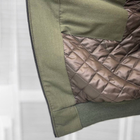 Мужская демисезонная Куртка рип-стоп с эластичными манжетами и водонепроницаемой подкладкой олива размер XXXL - изображение 5