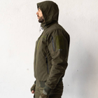 Чоловічий Демісезонний Бомбер Ріп-стоп з капюшоном / Куртка з підкладкою лаке хакі розмір XL - зображення 2