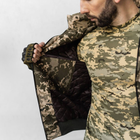 Чоловічий Демісезонний Бомбер Ріп-стоп з капюшоном / Куртка з підкладкою лаке піксель розмір M - зображення 7