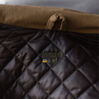Мужской Демисезонный Бомбер Рип-стоп с капюшоном / Куртка с подкладкой лаке койот размер 2XL - изображение 6