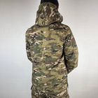 Мужская демисезонная Куртка с капюшоном Softshell на флисе мультикам размер XL - изображение 4