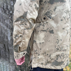 Чоловіча демісезонна Куртка Ripstop з капюшоном та високою горловиною камуфляж розмір XL - зображення 4