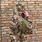 Мужская водонепроницаемая куртка с капюшоном Han wild G8 Softshell на флисе мультикам размер XL - изображение 4