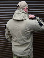 Чоловіча куртка з капюшоном Soft Shell WindStopper у кольорі койот розмір XL - зображення 8