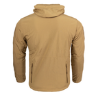 Чоловіча демісезонна Куртка з капюшоном Softshell Shark Skin 01 на флісі до -10°C койот розмір XXXL - зображення 7