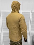 Весняна чоловіча Куртка з капюшоном Softshell на флісі койот розмір XL - зображення 2