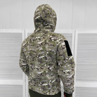 Чоловіча флісова Куртка з капюшном та липучками під шеврони мультикам розмір XL - зображення 4