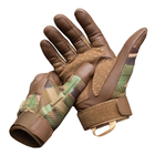 Плотные перчатки Razor с защитными накладками и антискользящими вставками койот размер M - изображение 2