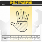 Плотные эластичные перчатки M-Tac Scout Tactical Mk2 полнопалые с технологией TouchScreen олива размер XL - изображение 7