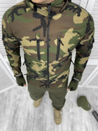 Чоловіча зимова Куртка Soft Shell з капюшоном у кольорі мультикам розмір XL - зображення 1