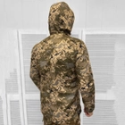 Чоловіча зимова Куртка з капюшоном Softshell на флісі піксель розмір XL - зображення 3