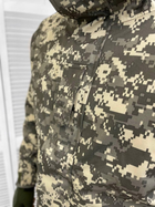 Чоловіча зимова Куртка SoftShell до -20°C із знімною флісовою підкладкою піксель розмір XXL - зображення 6