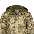 Мужская зимняя Куртка SoftShell с флисовой подкладкой / Бушлат екопух пиксель размер 52 - изображение 4