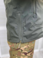 Мужская зимняя Куртка Soft Shell в цвете олива размер L - изображение 5
