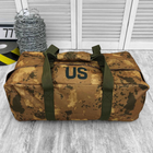 Сумка-Баул 65 л камуфляж / Вещевой мешок с ремнями / Вместительный рюкзак Cordura - изображение 1