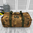 Сумка-Баул 65 л камуфляж / Вещевой мешок с ремнями / Вместительный рюкзак Cordura - изображение 3