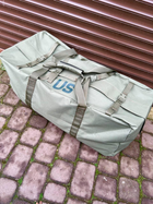 Большой крепкий Баул до 35кг / Рюкзак для транспортировки вещей Oxford олива 130л 80х50см - изображение 5
