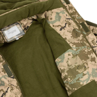 Мужская зимняя Куртка SoftShell с флисовой подкладкой / Бушлат екопух пиксель размер 54 - изображение 5