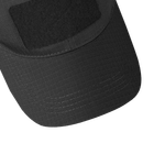 Практична Кепка CamoTec CM із липучкою під шеврон / Спортивна Бейсболка ріп-стоп чорна розмір універсальний - зображення 5