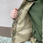 Уставный мужской Китель с липучками под Шевроны / Полевая форма саржа мультикам размер L - изображение 4