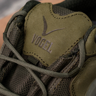 Замшевые мужские Кроссовки Vogel с мембраной на плотной подошве олива размер 42 - изображение 4