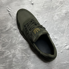 Легкі Чоловічі Кросівки з Сітчастою підкладкою / Нубукове взуття з патріотичним дизайном хакі розмір 43 - зображення 6