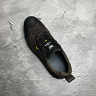 Зносостійкі чоловічі Кросівки з патріотичним дизайном на протекторній підошві коричневі розмір 40 - зображення 6