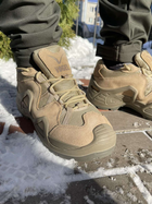 Замшевые мужские Кроссовки VOGEL с мембраной / Демисезонная обувь в песочном цвете размер 44 - изображение 4