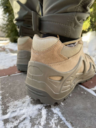 Замшевые мужские Кроссовки VOGEL с мембраной / Демисезонная обувь в песочном цвете размер 44 - изображение 5