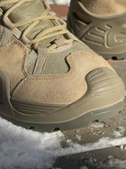 Замшевые мужские Кроссовки VOGEL с мембраной / Демисезонная обувь в песочном цвете размер 45 - изображение 7