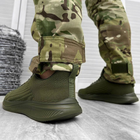 Легкі чоловічі Кросівки Resistant із дихаючого сітчастого матеріалу олива розмір 44 - зображення 3