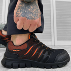 Чоловічі міцні Кросівки із металевим носком та сітчастими вставками чорні розмір 43 - зображення 1