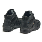 Легкі шкіряні Кросівки з сітчастими вставками чорні розмір 39 - зображення 2