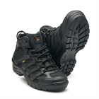 Легкі шкіряні Кросівки з сітчастими вставками чорні розмір 39 - зображення 3