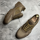 Легкі Чоловічі Кросівки з Сітчастою підкладкою / Нубукове взуття з патріотичним дизайном койот розмір 44 - зображення 6
